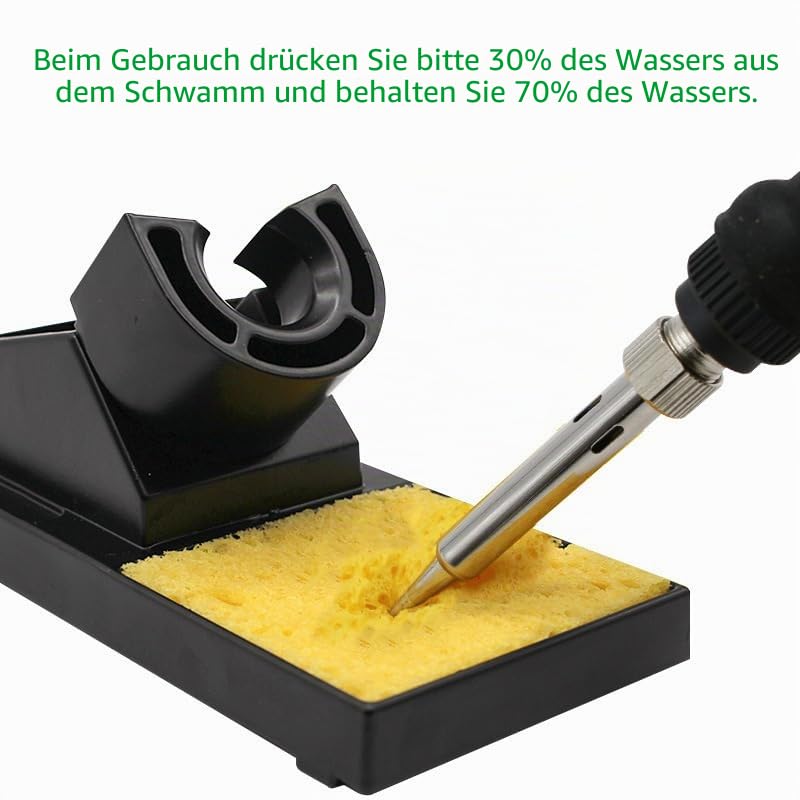 Pack of 20 Professional Soldering Sponge Cleaning Sponge Soldering Iron (6.7 x 6.7 x 1 cm), Cleaner Sponges for Soldering Tips, Soldering Tip Cleaner Sponge & Soldering Tip Reactivator, Soldering Accessories & Soldering Accessories 6,7*6,7*1 cm