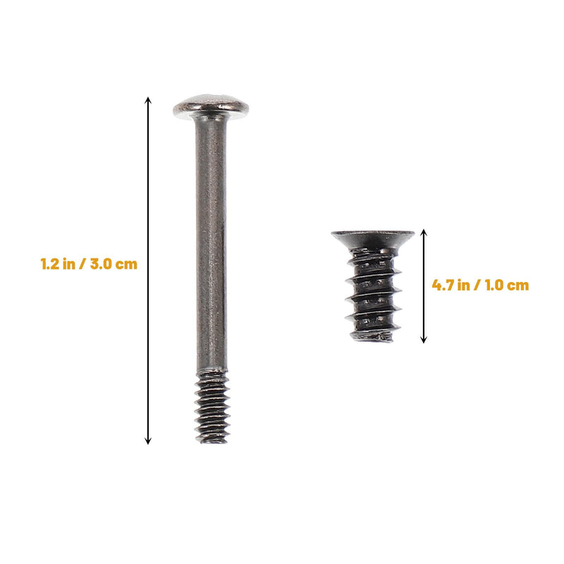 Computer Cooling Fan Mount Screw, Black Computer Fan Case Screws Set, Flat Head Tapping Screw Set Long Short Screws (30pcs Long & 30pcs Short Black)