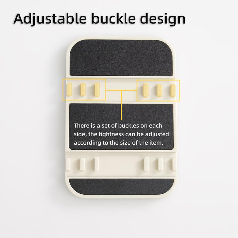 Magnetic Storage Binding Board for Portable USB DAC Amps, Silicone Straps with Adjustable Tightness, Suitable for Power Banks, Portable Hard Drives & More (Gray) Gray