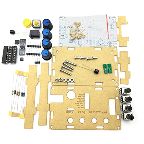 MAX038 Signal Generator, DIY Kit 1Hz-20MHz Function Generator Can Output Triangle Axis, Rectangular Wave, Sine Wave and Forward and Reverse Saw Tooth Shaft