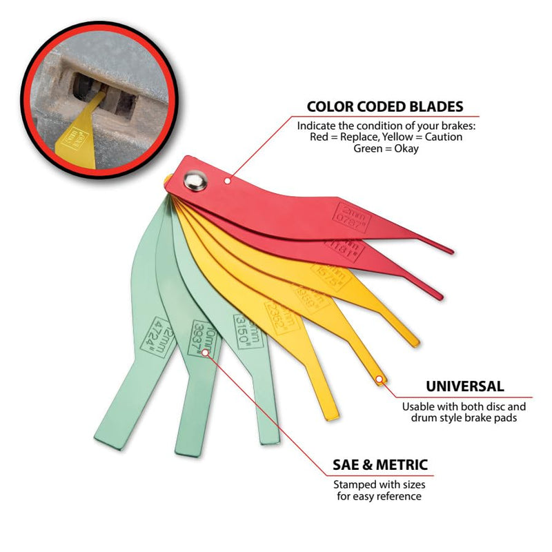 Performance Tool C28230 Brake Thickness Gauge