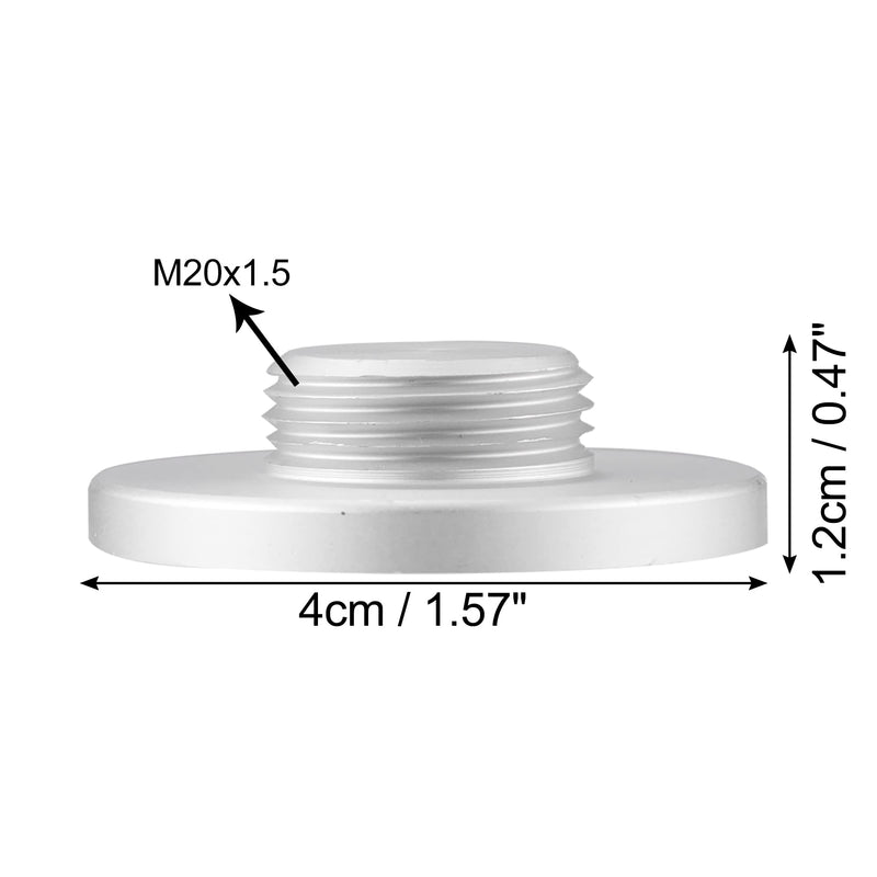 QUARKZMAN Car Oil Engine Filter Housing Cover for Toyota 15643-31050 | Metal, Silver, 1.2x4cm, M20x1.5, OE 15643-31050, 2 Sealing Rings, For Toyota RAV4 06-18, 4Runner 10-23; For Lexus ES350 07-22
