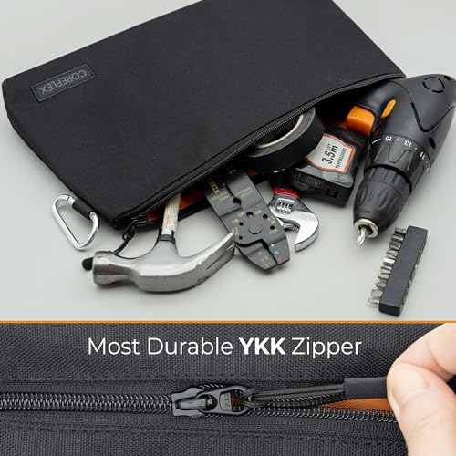 COREFLEX 6pack Tool pouch zipper bags plus 12inch Small Tool Bag