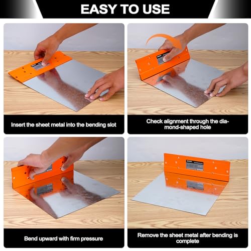 Sheet Metal Bender Folding Tool, 24 Inch HVAC Hand Seamer Brake 24" Bending Tool