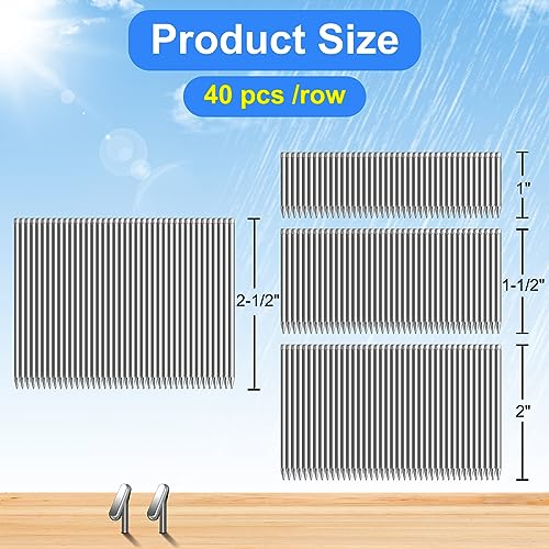 14 Gauge Concrete T Nails (1",1-1/2",2",2-1/2 inch) 960-Pack