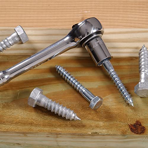 The Hillman Group 230063 Hex Lag Screw, 5/16-Inch X 4-Inch, Zinc, 50-Pack