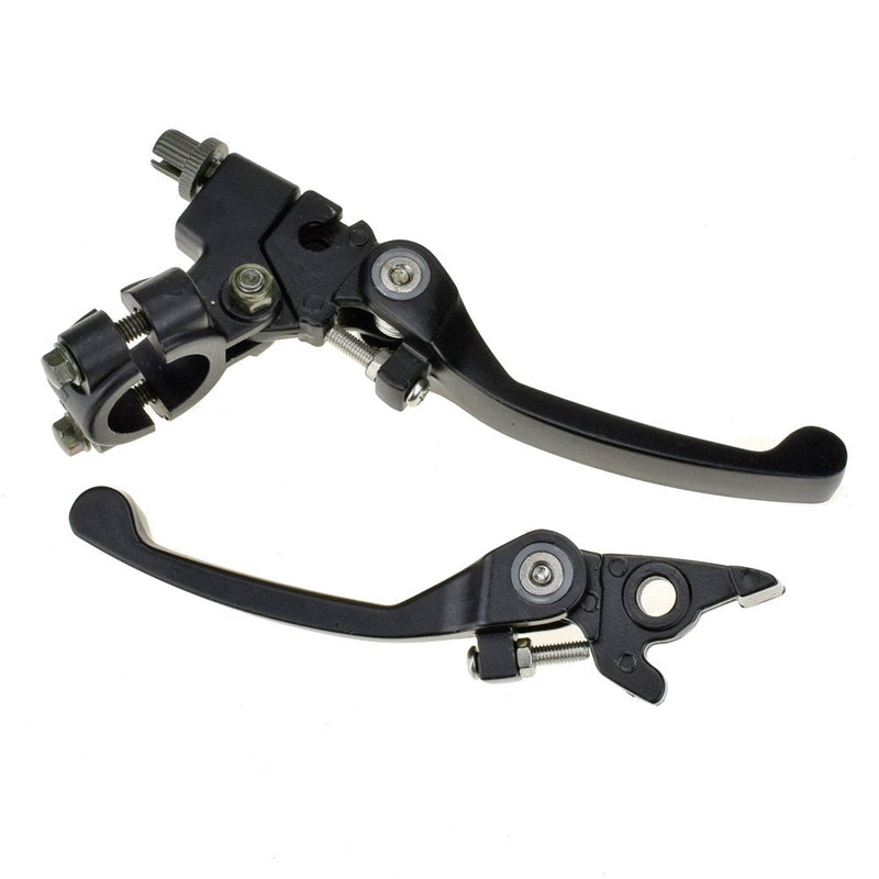 HIAORS Black Chrome Clutch Brake Lever for 22mm 7/8 inch Handlebar 110cc 125cc 140cc TTR 125cc SSR Xmotos Apollo 125 Pit Dirt Bike Motorcycle