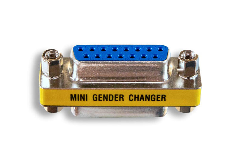 ZAGA1677FF DB15 Female to DB15 Female Mini Gender Changer 1 Count (Pack of 1)