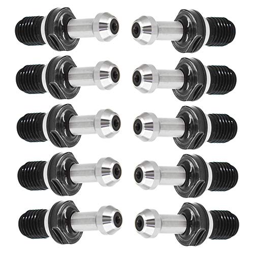findmall 10Pcs BT40 45°0.589" Pull Stud Retention Knob Replacement for HASS CNC