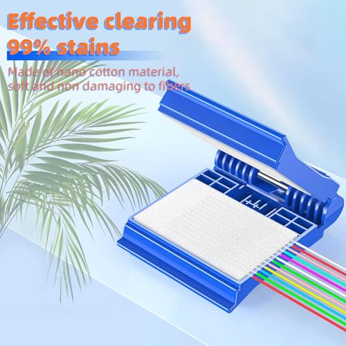 Fiber Optic Core Wiping Clip FTTH Cleaning Tool Glass Fiber Cleaner