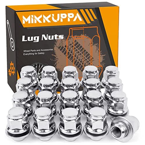 MIKKUPPA M12x1.5 Lug Nuts & 24PCS Lug Nut Covers - Replacement for Toyota Lexus Scion Pontiac Factory Wheels