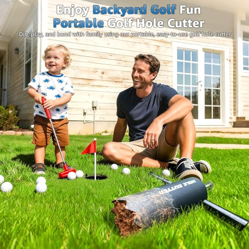 Portable Golf Hole Cutter, 4" & 6" Stainless Steel