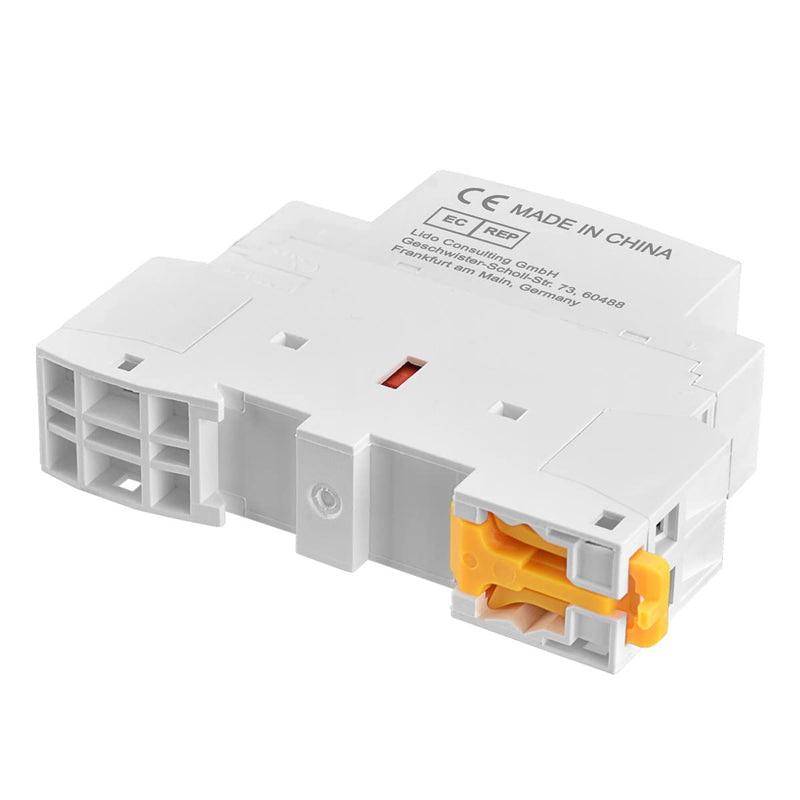 Heschen household AC contactor, CT1-25, 2-pole two normally open, AC 220V/230V coil voltage, 35mm DIN rail mount (1) 1