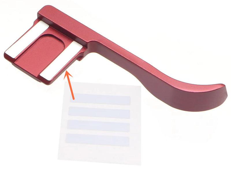 Thumb Grip Metal Hot Shoe Grip for Sony Alpha 7C 7CII Camera Red