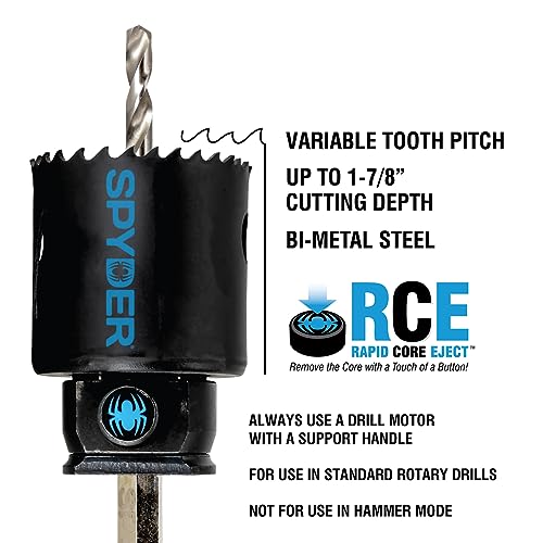 Spyder 600113 Rapid Core Eject Hole Saw, 6.625-Inch