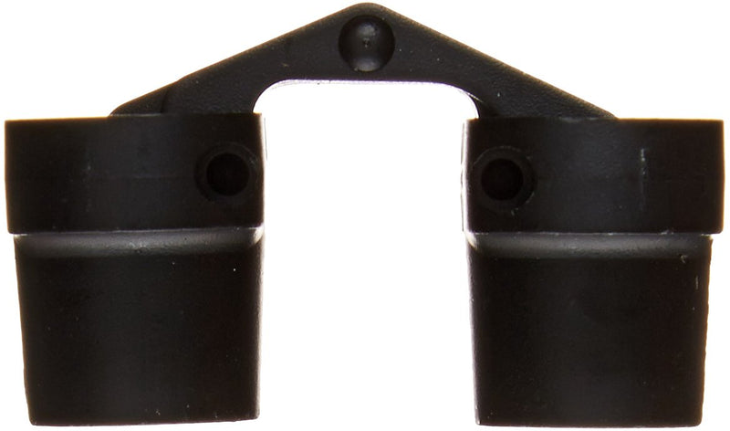 SOSS - 103CUS19 103 Zinc Invisible Hinge with Holes for Wood or Metal Applications, Mortise Mounting, Black E-Coat Exterior Finish (Pack of 2) #6 x 1 inches