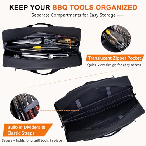 22" Grill Carry Bag, Griddle Tool Storage Bag for Blackstone Accessories Black 22" - Style A