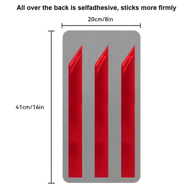 Durable Cat & Dog Door Protector from Scratching - Anti-Scratch Guard for Interior/Exterior Doors, Stainless Steel Self-Adhesive Kick Plate (Brushed Gray, 8" x 16") 8" x 16" Brushed Gray