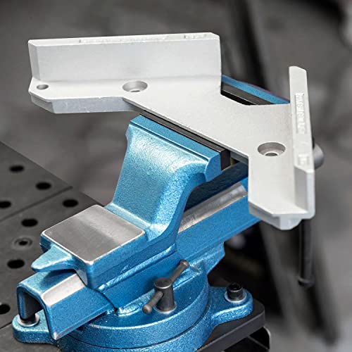 Strong Hand Tools, Aluminum 90º Tru-Angle Fixture Weld, Spatter Proof, Aluminum Alloy, (T-Clearance: 1-1/2″), (Jaw Length: 7″), Can Be Vice Held, LF-2
