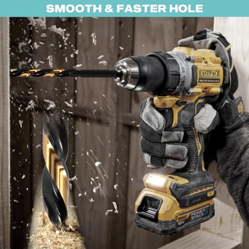 29Pcs Cobalt Drill Bit Set 1/16"-1/2", HSS with Black and Gold Finish, Twist Jobber Drill Bit Kit with Index Case for Cast Iron, Hard Metal, Stainless Steel, Plastic and Wood 29Pcs Black Gold Drill