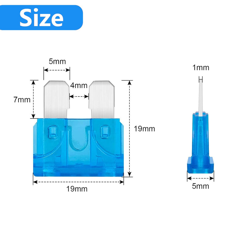 (40Pcs) 15 Amp Standard Automotive Fuse, 15A 12V 24V 32V Car Blade Fuses ATO APR ATS for Car/RV/Truck/SUV/Motorcycle/Boat