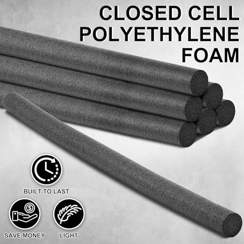 Pangda 8 Pcs Foam Backer Rod for Gaps Concrete Crack Filler 2 Inch x 26.25 ft Caulk Saver Bulk Gray Concrete Expansion Joint Filler Driveway Crack Filling for Joints Gaps Filling Industrial Sealants 2 x 39.3 Inch