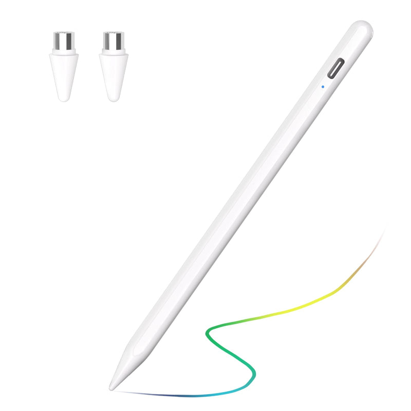 Stylus Pen for iOS&Android Touch Screens, Active Pencil for Samsung, Smart Digital Stylus Pens for Lenovo/Vivo/Mi/HUAWEI and Other Tablets, iPhone/Samsung/Google Pixel Smart Phones for Drawing&Writing White