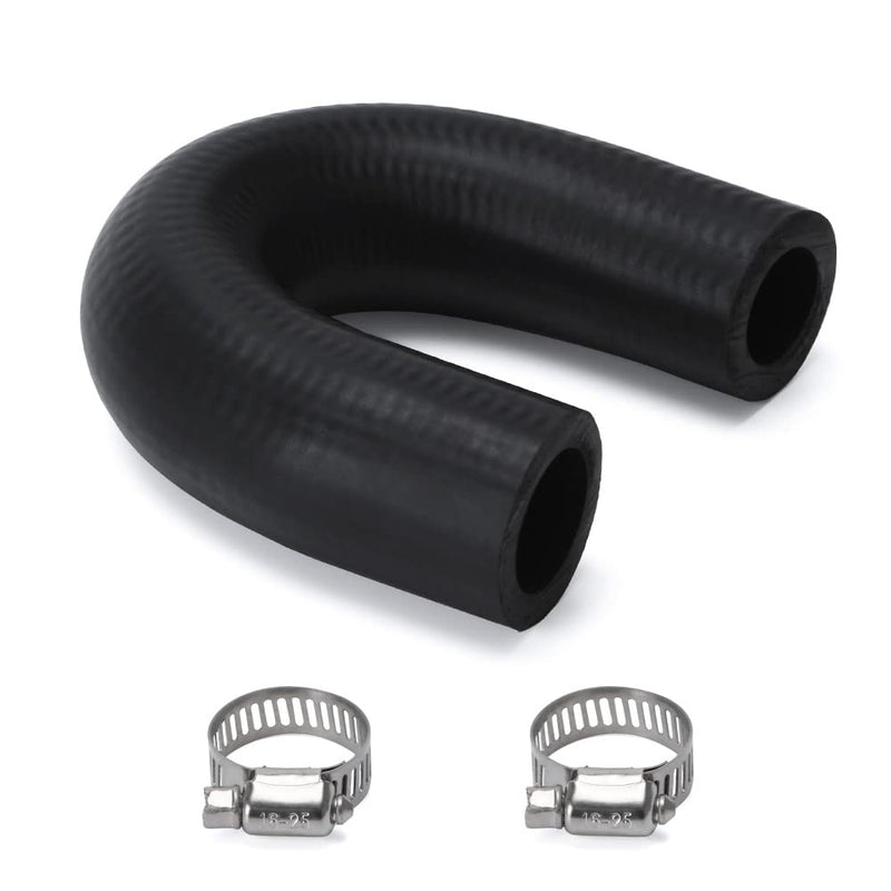 Heater Core Crossover Coolant Hose 5/8" End and 3/4" End with 2PCS Clamps for LS for LT