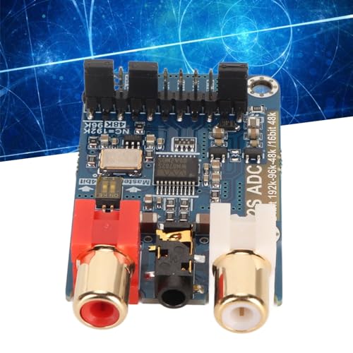 I2S ADCCapture Card Module, 24Bit 192k/96k Master Slave Mode, Analogue to I2S Signal, 3.5 mm Input, 6dB Gain