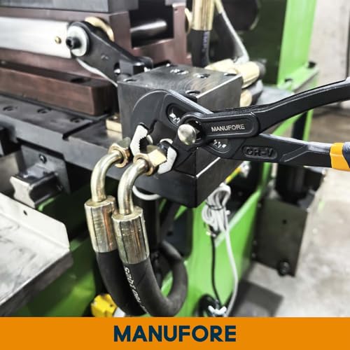 MANUFORE Water Pump Pliers, 7/10/12 Inch Tongue and Groove Pliers Set 7-10-12 in