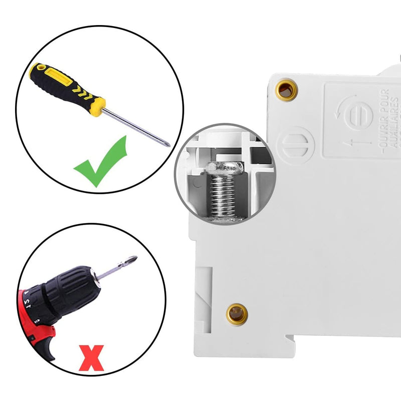Heschen DC Miniature Circuit Breaker HSB6C-DC 2 Pin DC500V 100A Photovoltaic Circuit Breaker for Solar PV System Solar Cell Grid System 35mm DIN Rail Mounting