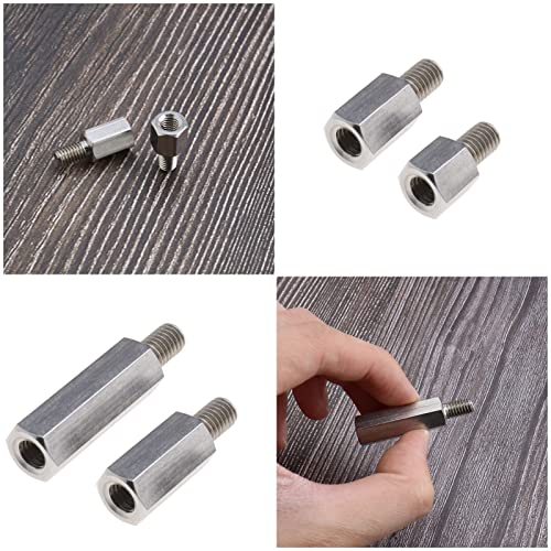 Create idea 8PCS Single Head Stud Hex Standoff Spacers Male to Female Thread 10mm 15mm 20mm 30mm M6 x M6 for PCB Hexagonal Fasteners Hardware Accessories Stainless Steel
