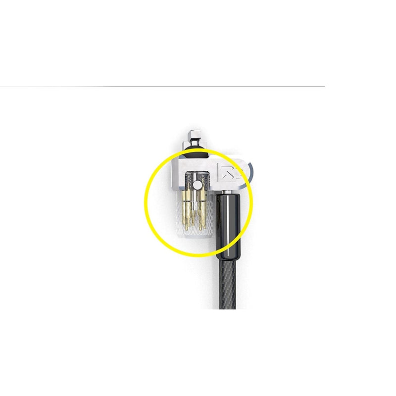 Kensington MicroSaver 2.0 Keyed Twin Cable Lock for Laptops & Other Devices (K65048WW) Twin Heads