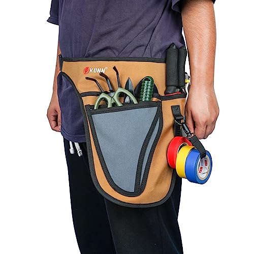 Gardening Tool Belt for Women Men Gardeners Florist Red,Khaki