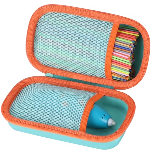 Lebakort Hard Case Compatible with 3Doodler Start+ Essentials/Start Essentials 3D Printing Pen Combo - Mint Green (Only Case) Mint Green Case