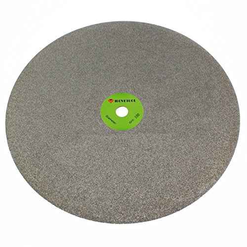ILOVETOOL 12 Inch Diamond Lapping Wheel, 100 Grit Coarse Grinding Disc, 300mm Electroplated Flat Lap Wheel for Aggressive Material Removal on Stone, Glass, Ceramic & Hard Metals – 1/2 Inch Arbor