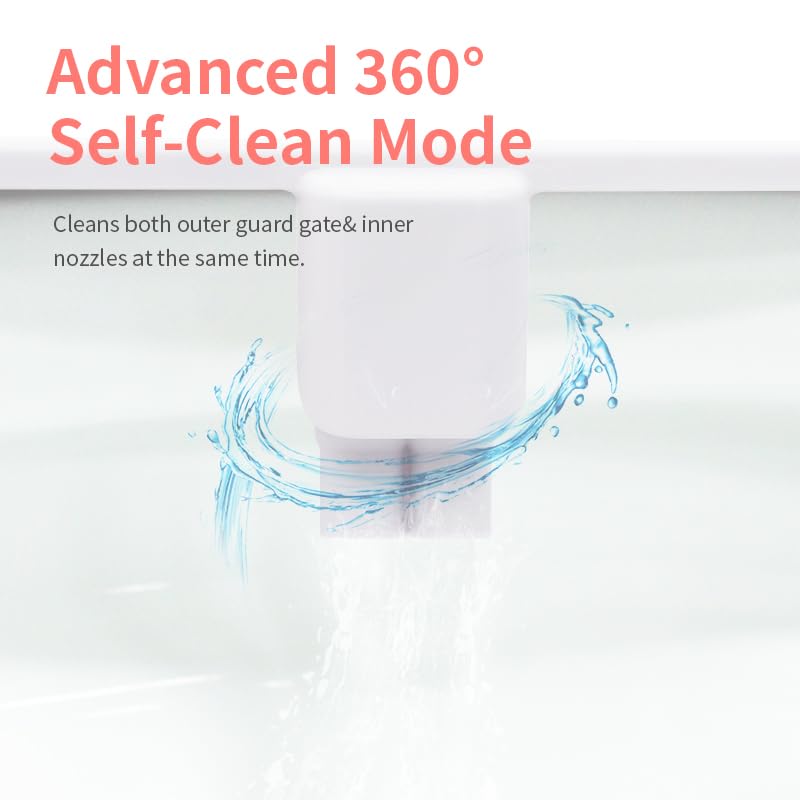 GLIGAM Bidet Attachment for Toilet,Dual Nozzle Bidet Toilet Seat,Non-Electric Ultra-Thin Bidets for Frontal & Rear Wash, Adjustable Water Pressure,Fresh Water Bidet, Easy Installation,White White and Silvery