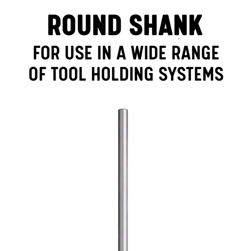 Drill America .3700 High Speed Steel Straight Shank Chucking Reamer, DWR Series 0.3700