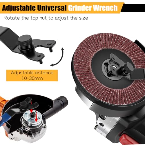 14PCS Wood Carving Disc Set for 4" or 4 1/2" Angle Grinder, Stump Tool Grinding Wheel Disc with 5/8" Adapter Ring & Wrench Wood Shaping for Cutting Carving Grinding Sanding Polishing