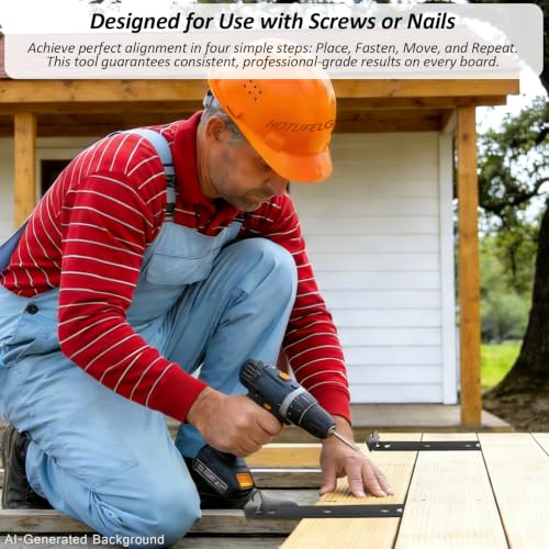 2in1 Deck Spacer Tool with Dual Spacing Sides for 5-1/2" Deck Planks, 3 Pcs