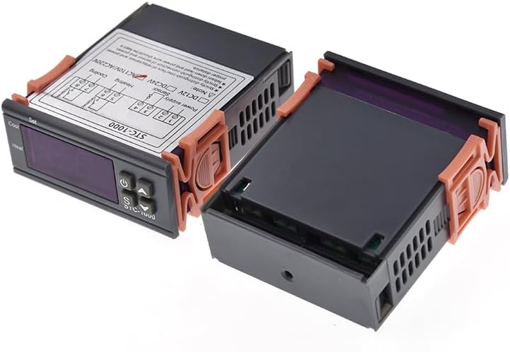 Aideepen STC-1000 DC 12V 10A Digital Thermostat Temperature Controller Thermostat Control Switch 2 Relay Output and NTC 10K Thermistor Sensors Digital Temperature Probe
