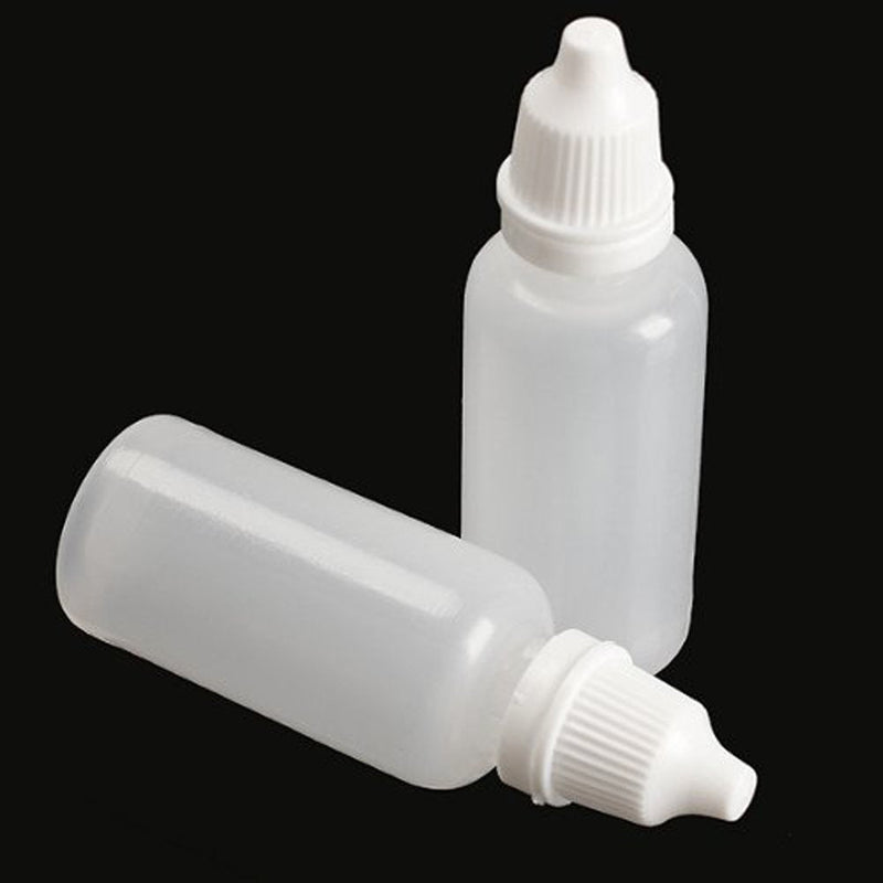 esowemsn 50pcs Plastic Empty Squeezable Eyedrops Dropping Bottle Eye Liquid Dropper- Plug Can Removable the Lip Can Be Screwed On (20ml) (Pack of 2) 50 Count (Pack of 2)