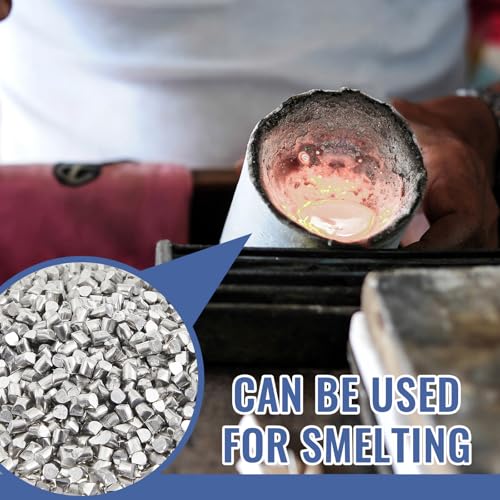 Shimeyao High Purity 99.9+% Aluminum Chop, 2.2 Pound Alum Granules Pellets