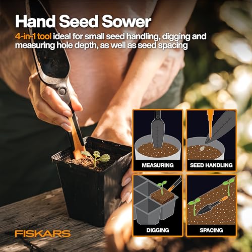 Fiskars 6-Piece Vegetable Gardening Essentials Tool Set w/Garden Shears
