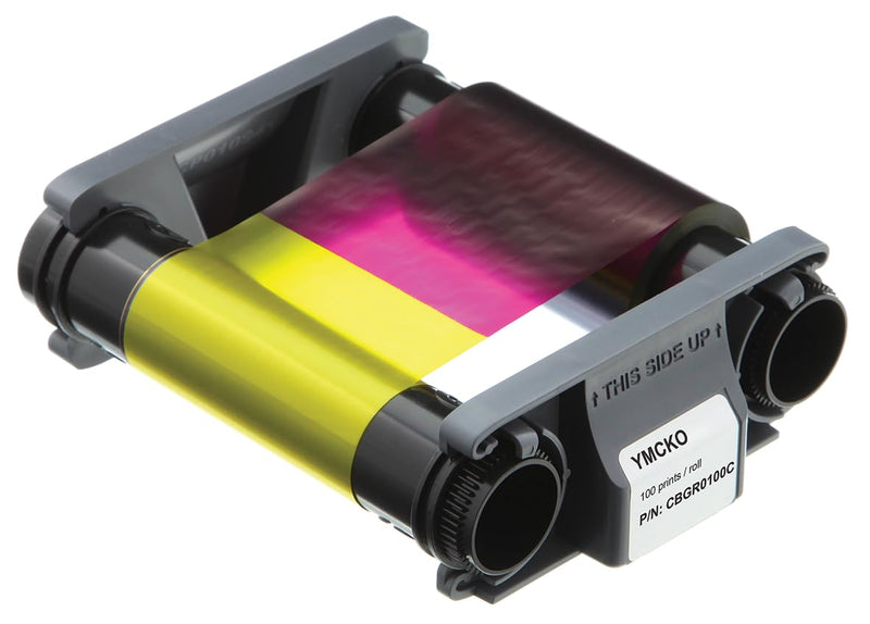 Badgy Color Ribbon and Cards Kit for 100 Printers - Badgy100 and Badgy200 Compatible