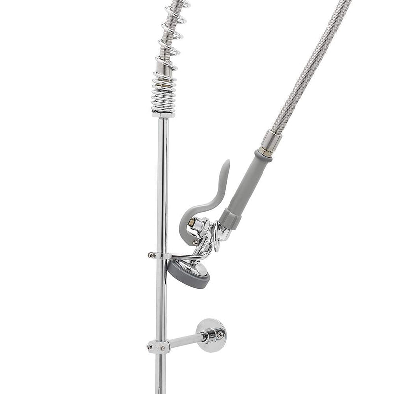 T&S Brass B-0107 Spray Valve for use in commercial kitchens. Pre-rinse sprayer meets new Department of Energy requirements with 1.15 GPM flow rate
