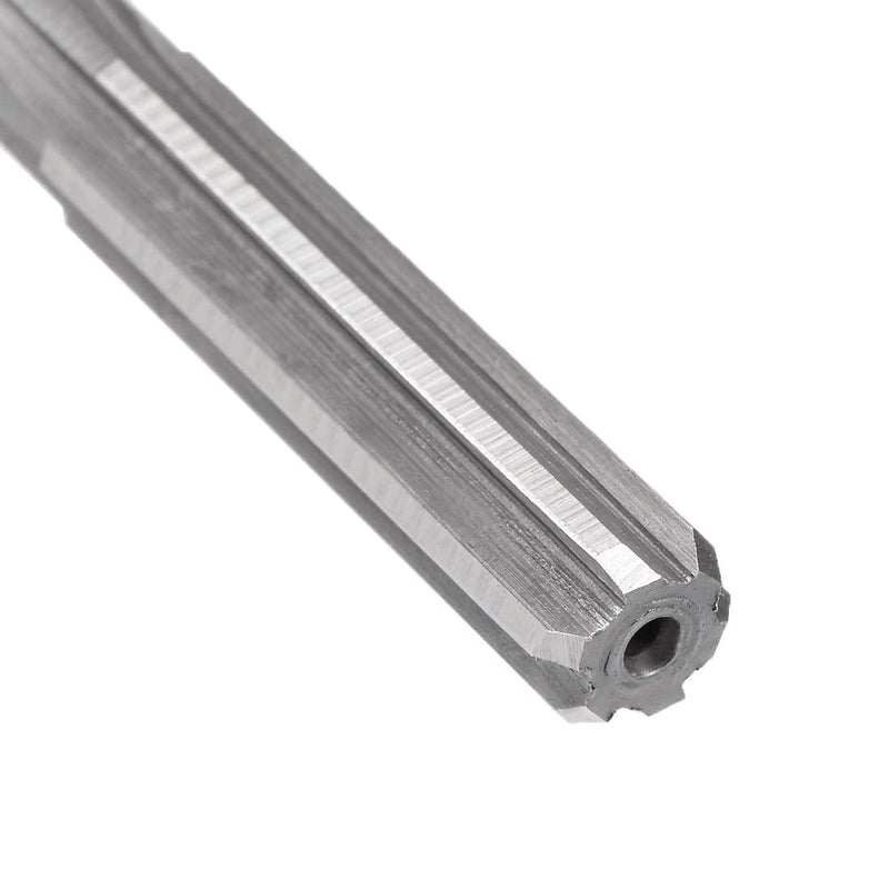 sourcing map 8mm HSS H7 6 Straight Flutes Clamping Reamer Machine Milling Cutter Tool