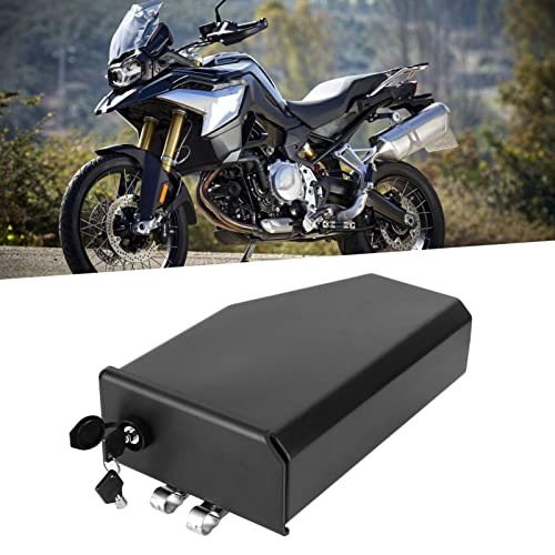Aramox Motorcycle Tool Box, Black ABS Storage Container for R1200GS, R1250GS, F750GS, F850GS, Left Side Mount Accessory
