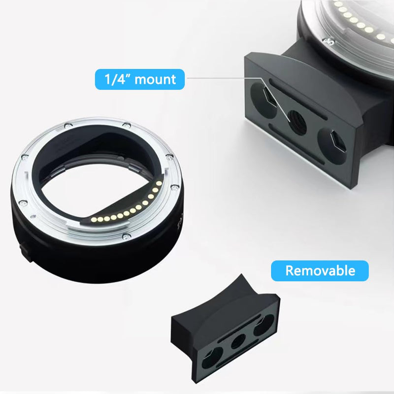 EF-EOS R Lens Mount Adapter for Canon EF/EF-S Lens to EOS R, RF RP R3 R5 R6 R7 R8 R10 R50 Cameras, Auto-Focus Lens Converter Control Ring EF to EOS R RF Mount Adapter with 1/4" Install Mount