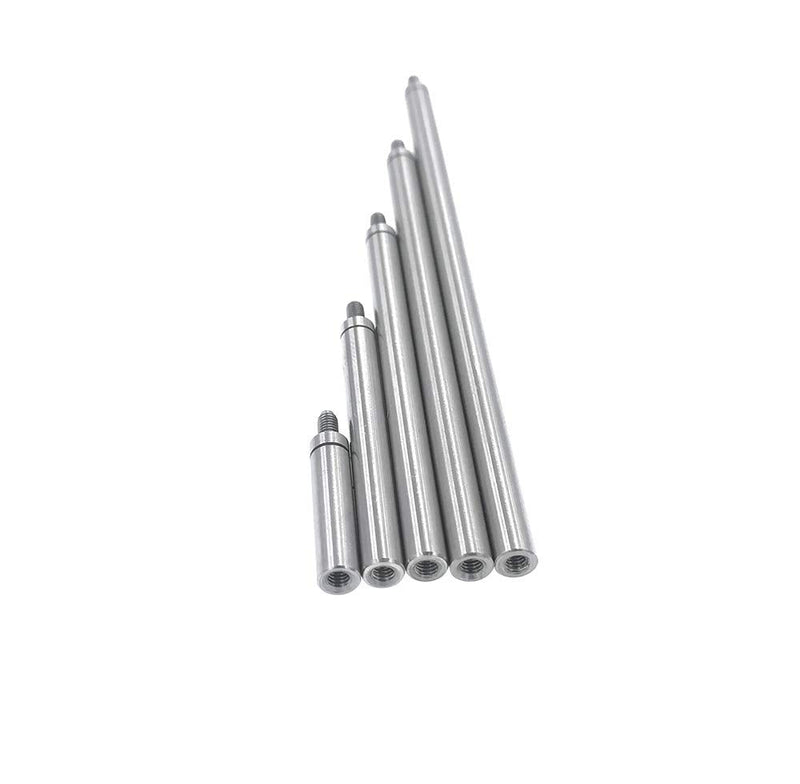 SUXING extensions for measuring inserts, steel diameter 4.5 mm, length 20/40/60/80/100 mm, thread M2.5 D-set.
